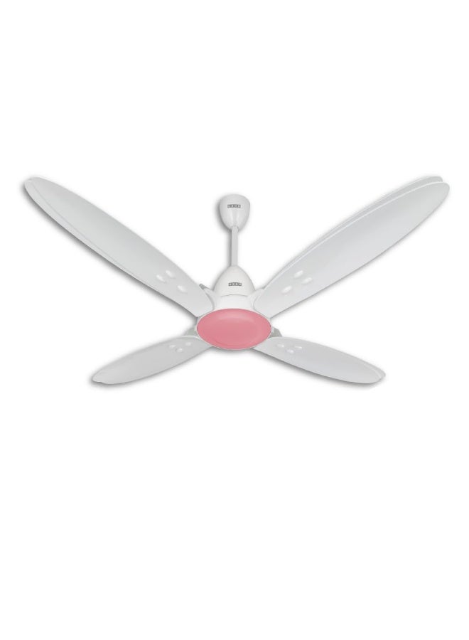 أوشا USHA New Bloom Series Lily Nova (Inspired by Lily) 4-Blade BLDC Ceiling Fan with Bi-Directional Feature | Sleep/Boost/Timer Modes | RF Remote | Dust-Resistant | Whisper-Quiet (White & Light Pink) - Image 1